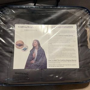 Weighted blanket-18 Ibs, twin size, dark grey